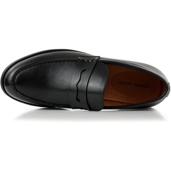 〽️Men\'s Suit Black Aldo Collection Slip On Penny Driving Moccasins Loafer main image 4